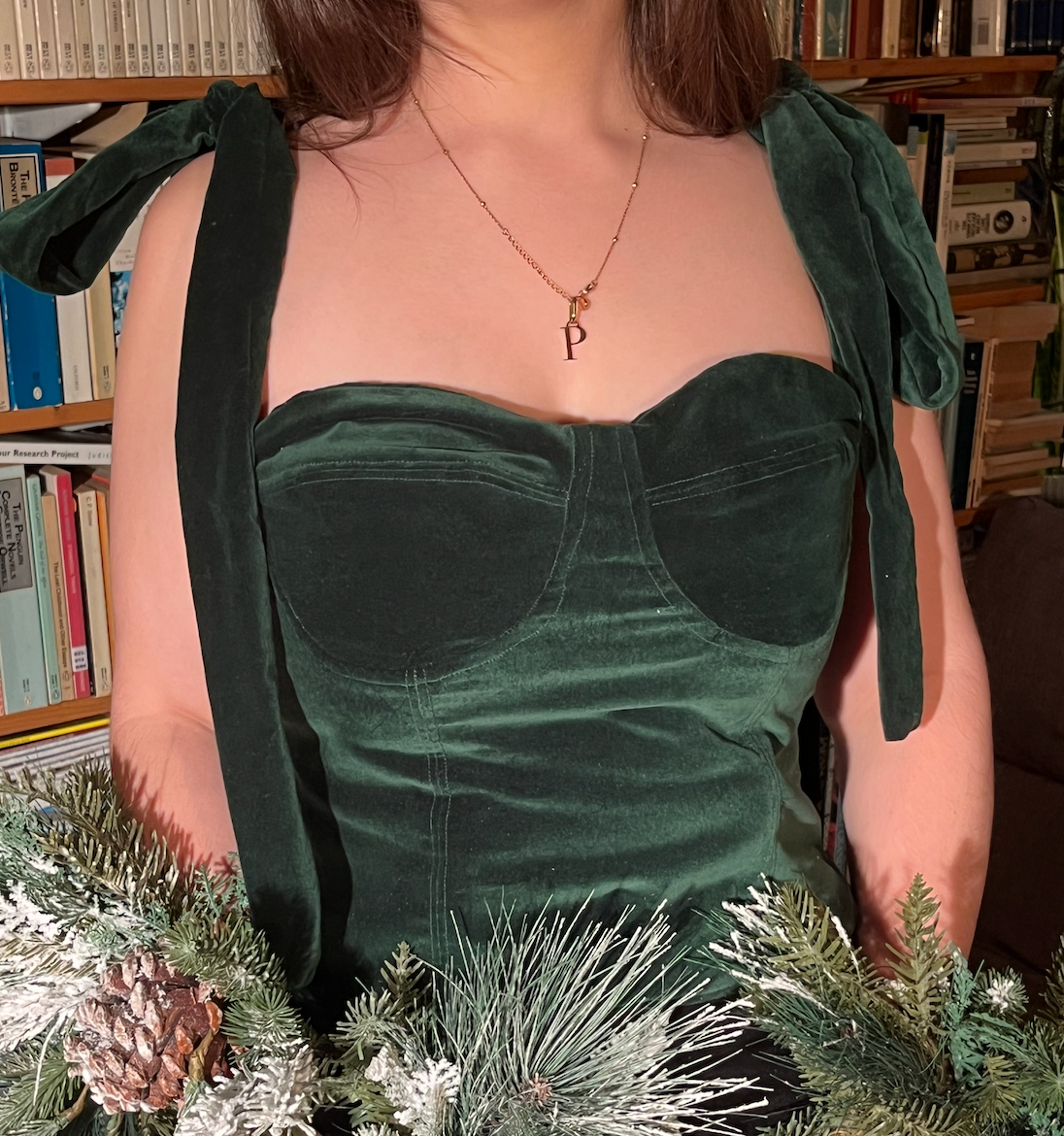 Velvet Lemonade Corset Top - Green