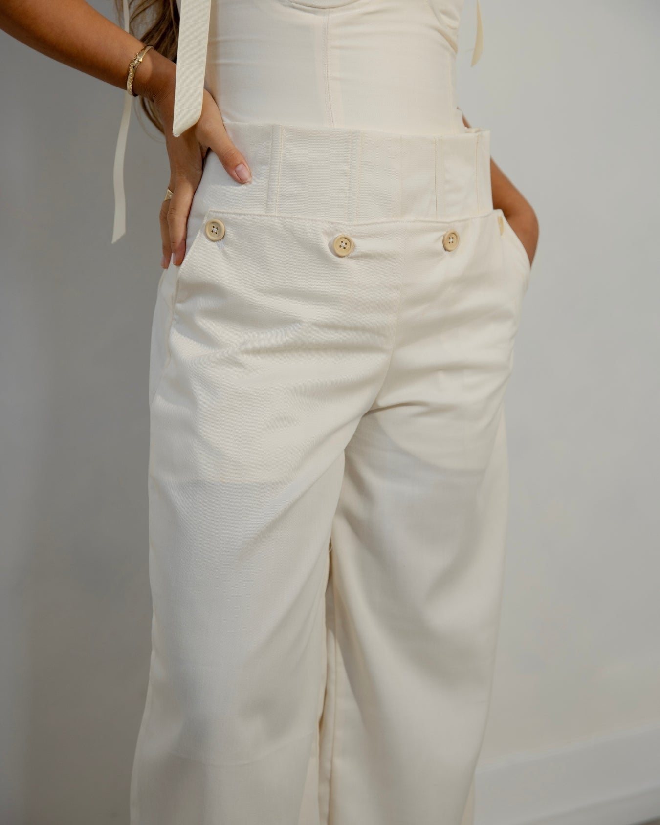 Lemonade Corset Trousers - White